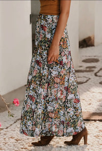 Flora Midwaist Maxi Skirt