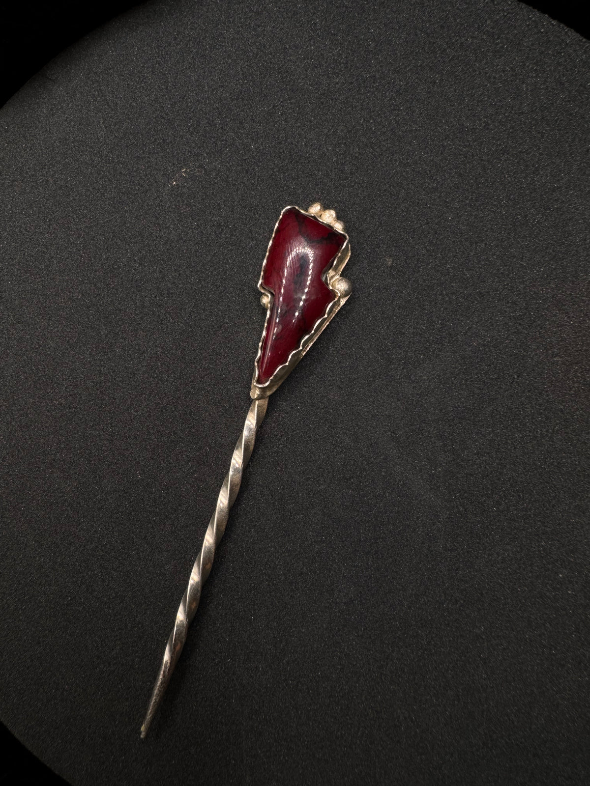 Cowboy Toothpick - Bloody Bison Lightning Bolt Stone