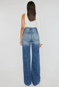 Ava Wide Leg Destructed Jean