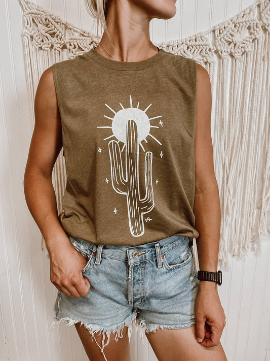 Lucille Olive Tank